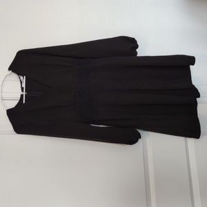 JustFab black long sleeve dress
